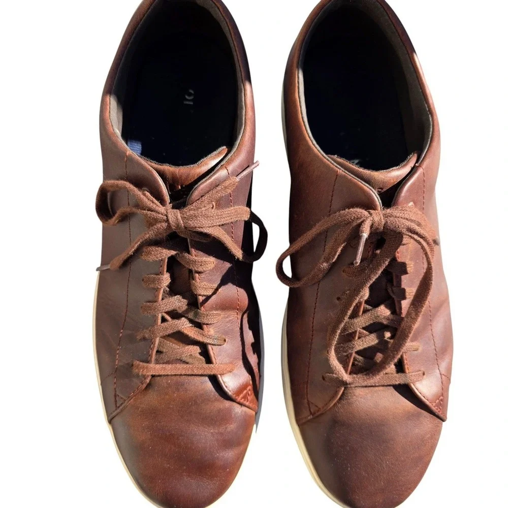 Cole Haan Grand Crosscourt‎ II leather sneakers in a dark brown Mens sz 13